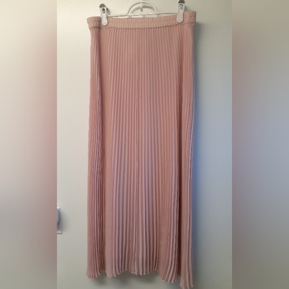 NWT Loft brand elegant pink pleated skirt - size small